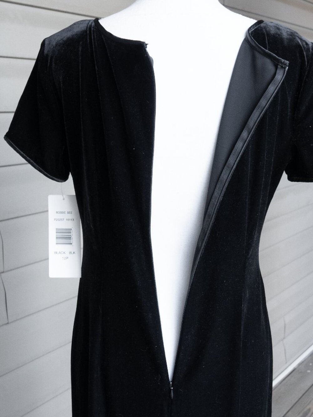 Y2k Black Velvet Dress Witchy WhimsiGoth Phoebe Buffay Velour Body Con Maxi - Picture 10 of 14